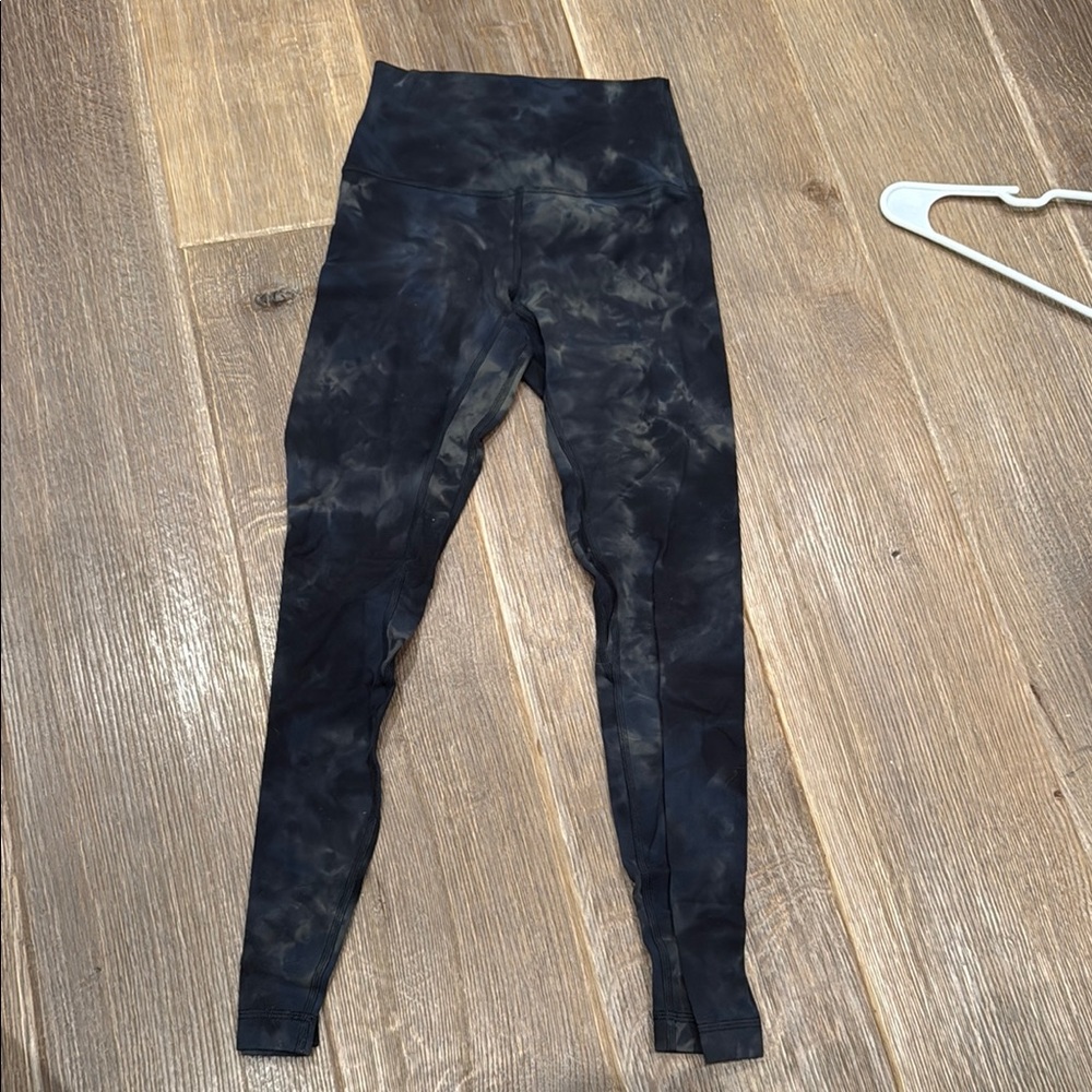 lululemon athletica Black Tie-Dye Leggings